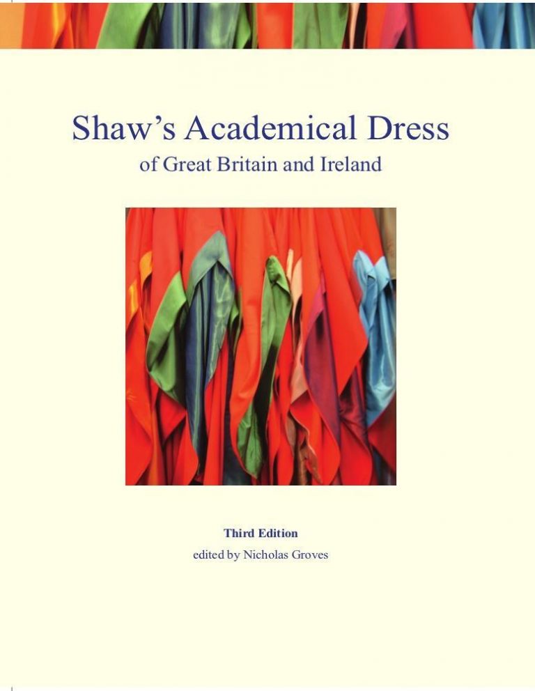 Shaw's Academical Dress of Great Britain and Ireland (3rd Edition) Front Cover