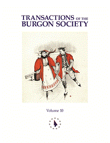 Transactions of the Burgon Society Volume 10 (2010) Transactions of the Burgon Society Volume 10 (2010)