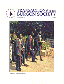 Transactions of the Burgon Society Volume 13 (2013) Transactions of the Burgon Society Volume 13 (2013)