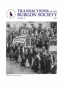 Transactions of the Burgon Society Volume 15 (2015) Transactions of the Burgon Society Volume 15 (2015)